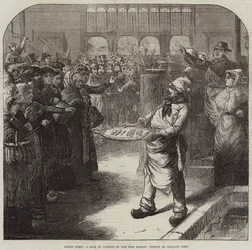 Im Inneren von Paris, eine Auktion im Fischmarkt